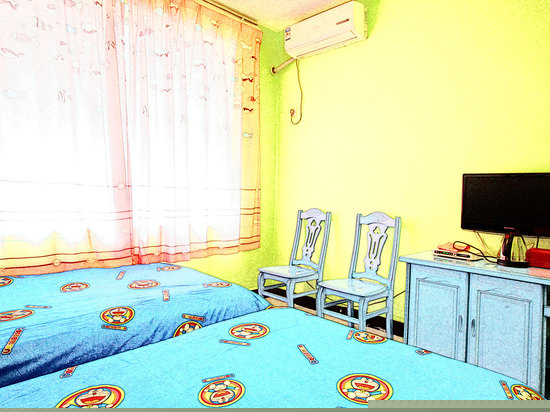 卡通乐园三人房