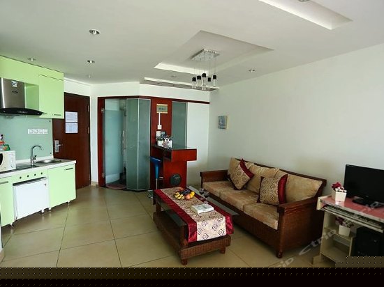 一线海景电脑圆床房