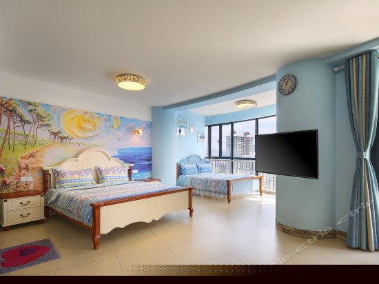 豪华海景家庭双床房