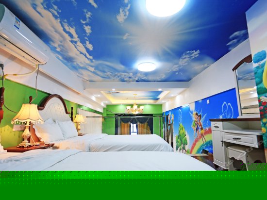 迪士尼公主主题双床间