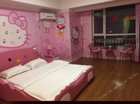 河景主题圆床房