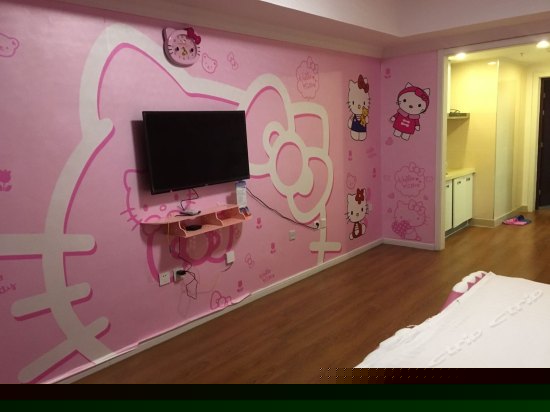 河景主题圆床房