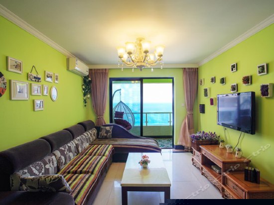 高层阳台海景两室两厅精装套房