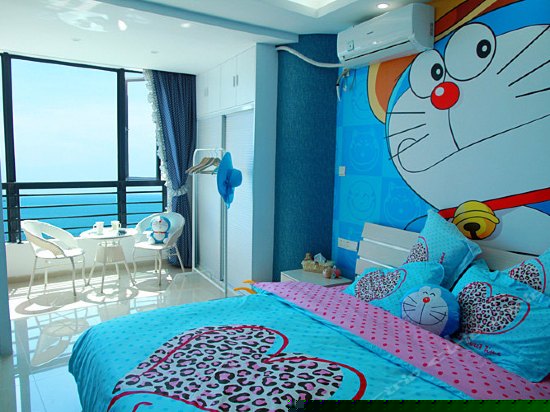 卡通主题正海景蜜月房