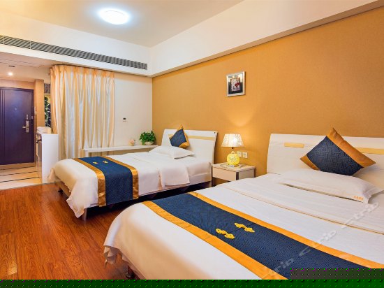 都市夜景双人床