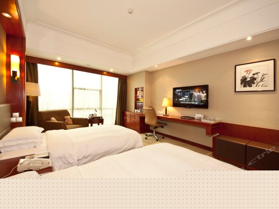 高级园景双床房