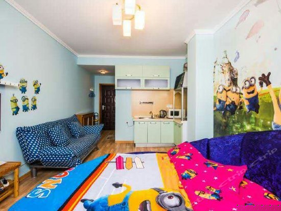 主题海景圆床房