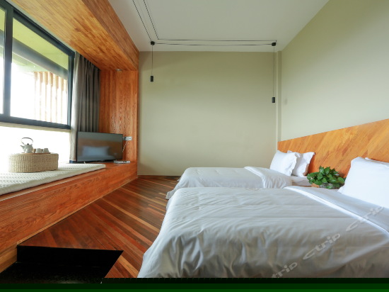 日式庭院海景双床房