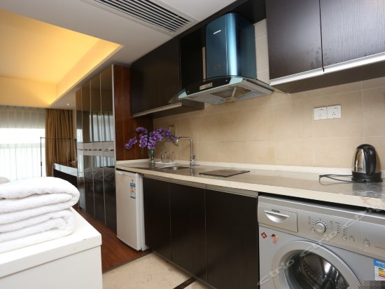 都市夜景双人床