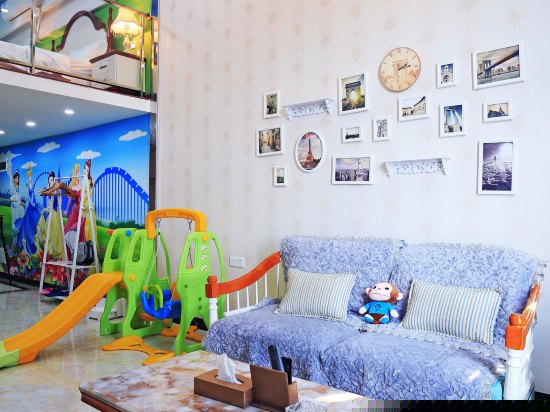 迪士尼公主主题双床间