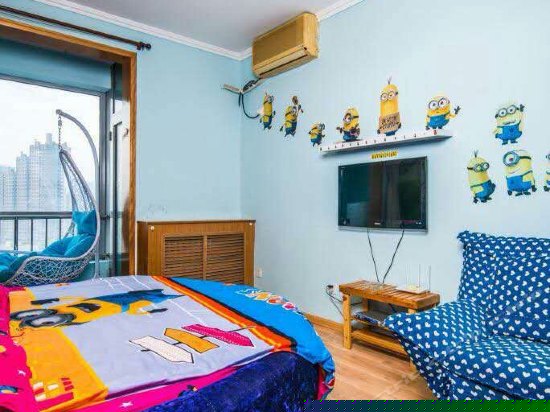 主题海景圆床房