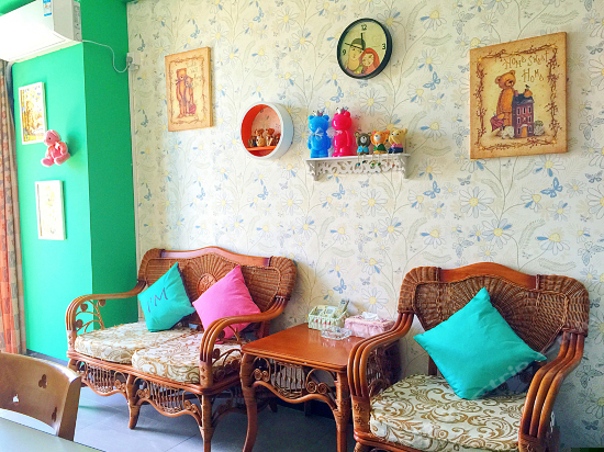 三只熊主题园景家庭房