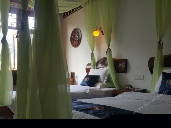 行歌坐月景观品茗双床间