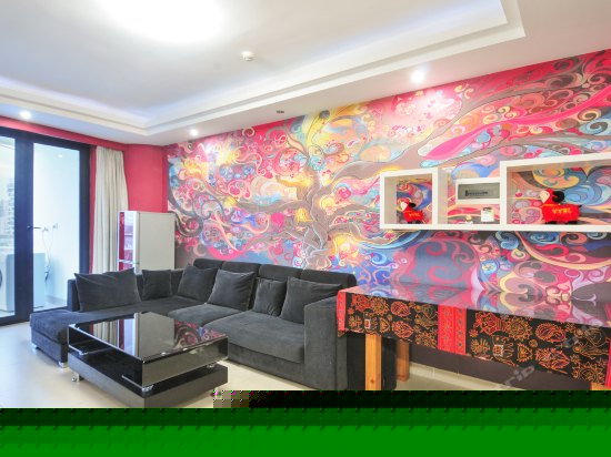 一室一厅城景双床房