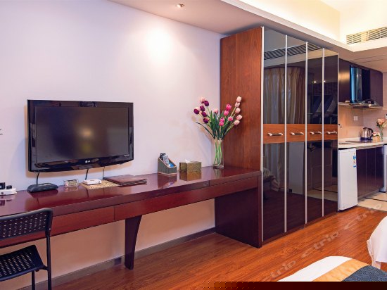 都市夜景双人床