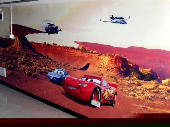 闪电麦昆汽车主题双床间