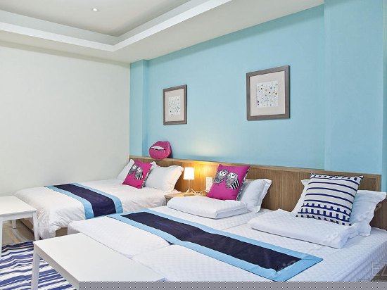 海洋风超大豪华家庭四人房