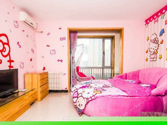 主题海景圆床房