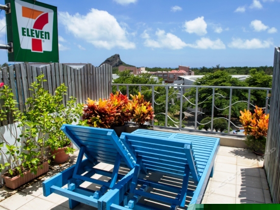 市景阳台双人房