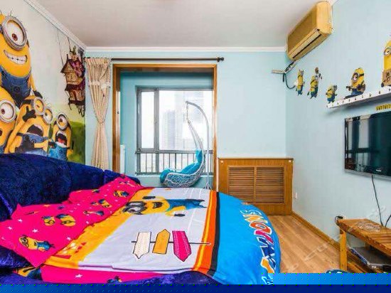 主题海景圆床房