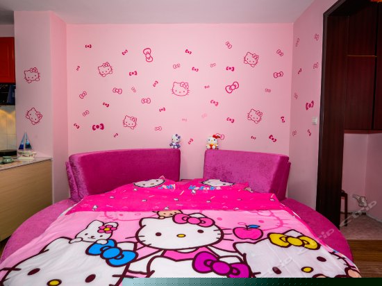 主题海景圆床房