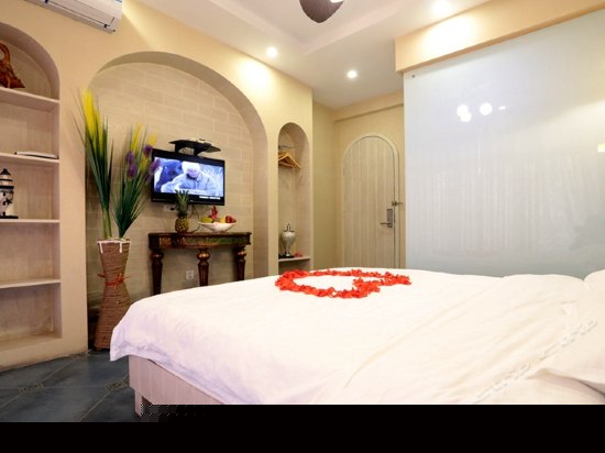 地中海阳台大床