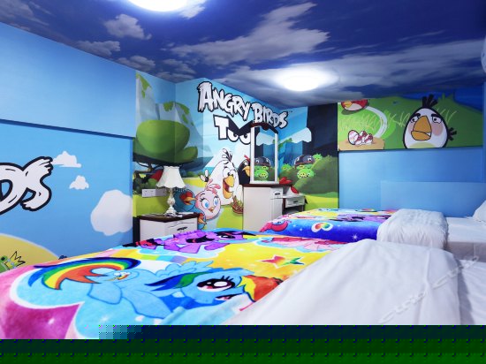 愤怒小鸟主题双床间