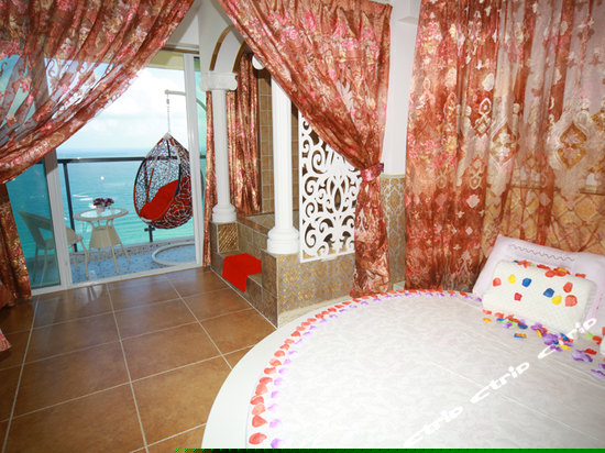 精装180度阳台无敌海景蜜月套房国色天香