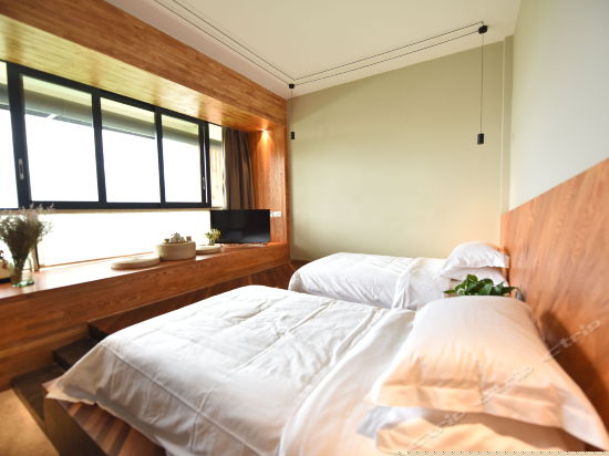 日式庭院海景双床房