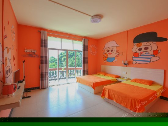 阳台彩绘园景亲子房