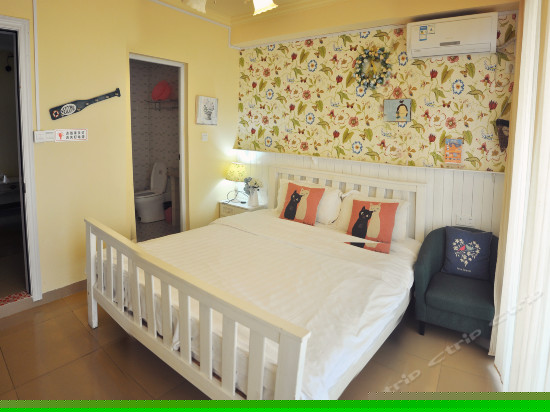 清新阳台海景大床房