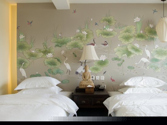 花园复式双床房