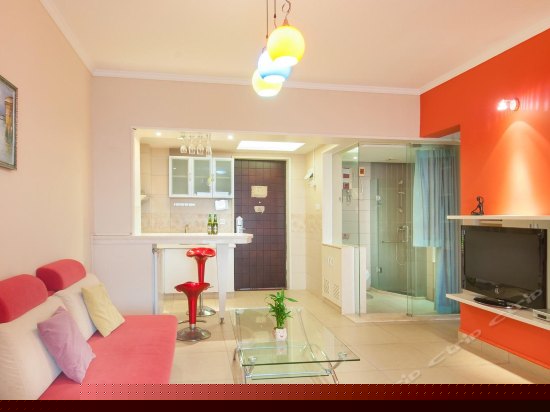 浪漫海景圆床房