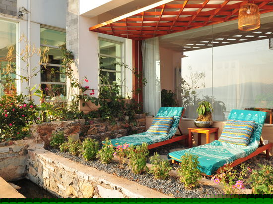 独立花园海景大床房