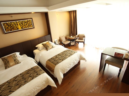 高级园景双床间