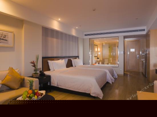 高级园景双床房