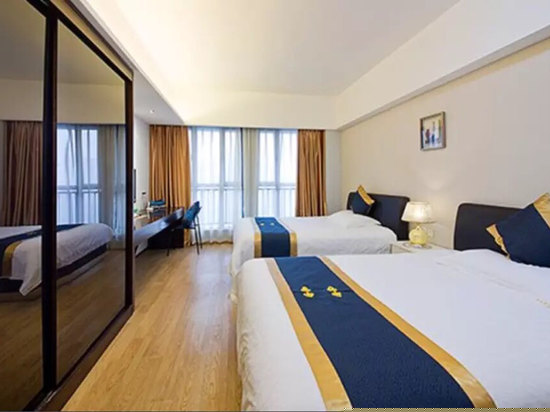 都市夜景双人床