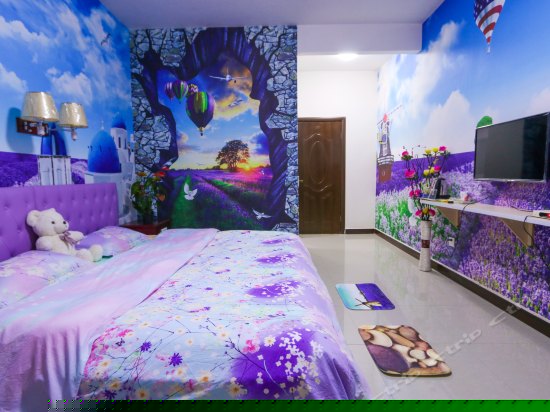 薰衣草主题大床房