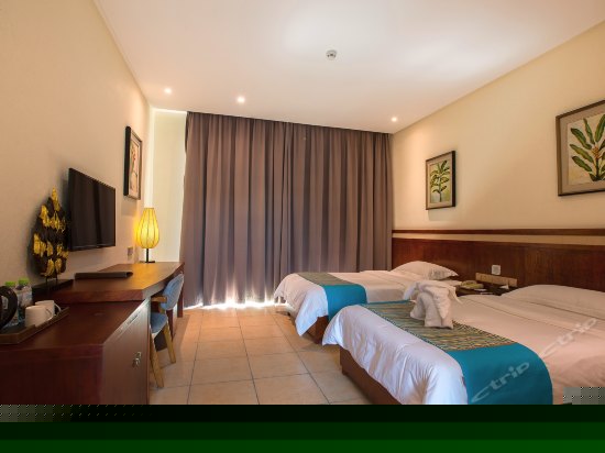 高级园景双床房