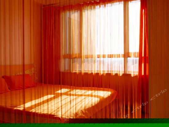 红色梦幻主题婚庆大床房