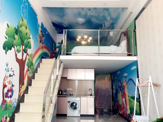 迪士尼公主主题双床间