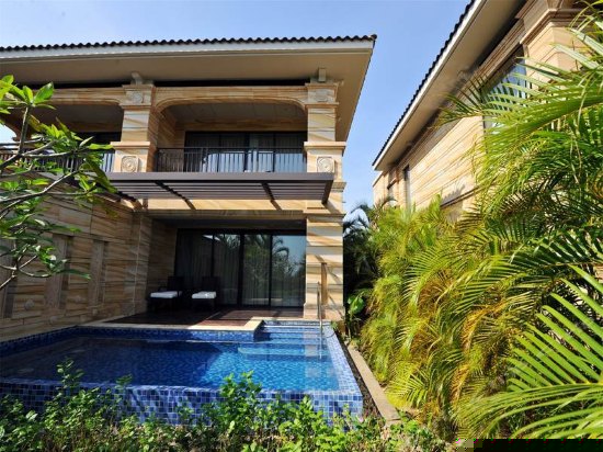 联排泳池别墅单卧室