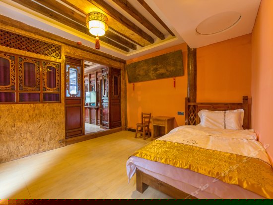 雪山景观花园圆床房