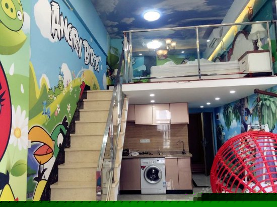 愤怒小鸟主题双床间