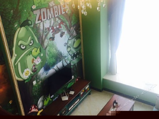 植物大战僵尸主题双床房