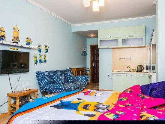 主题海景圆床房