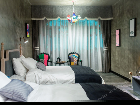 花园海景双床房