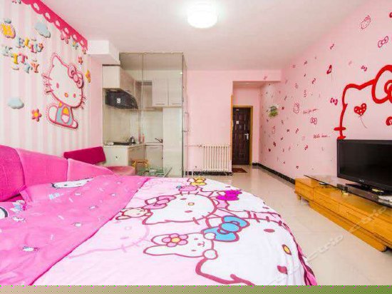 主题海景圆床房