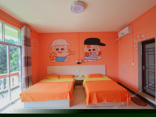 阳台彩绘园景亲子房