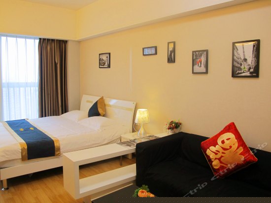 都市夜景双人床